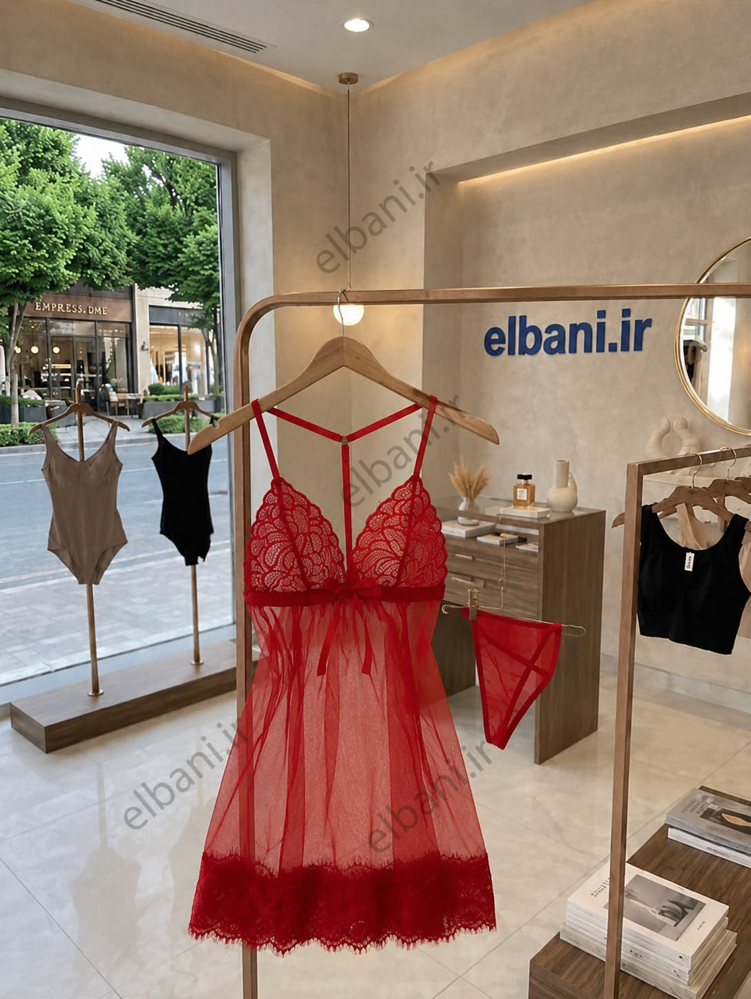 لباس خواب فانتزی پیراهنی دلبر حریر لاوین Lavin کد ۴۲۳۰
