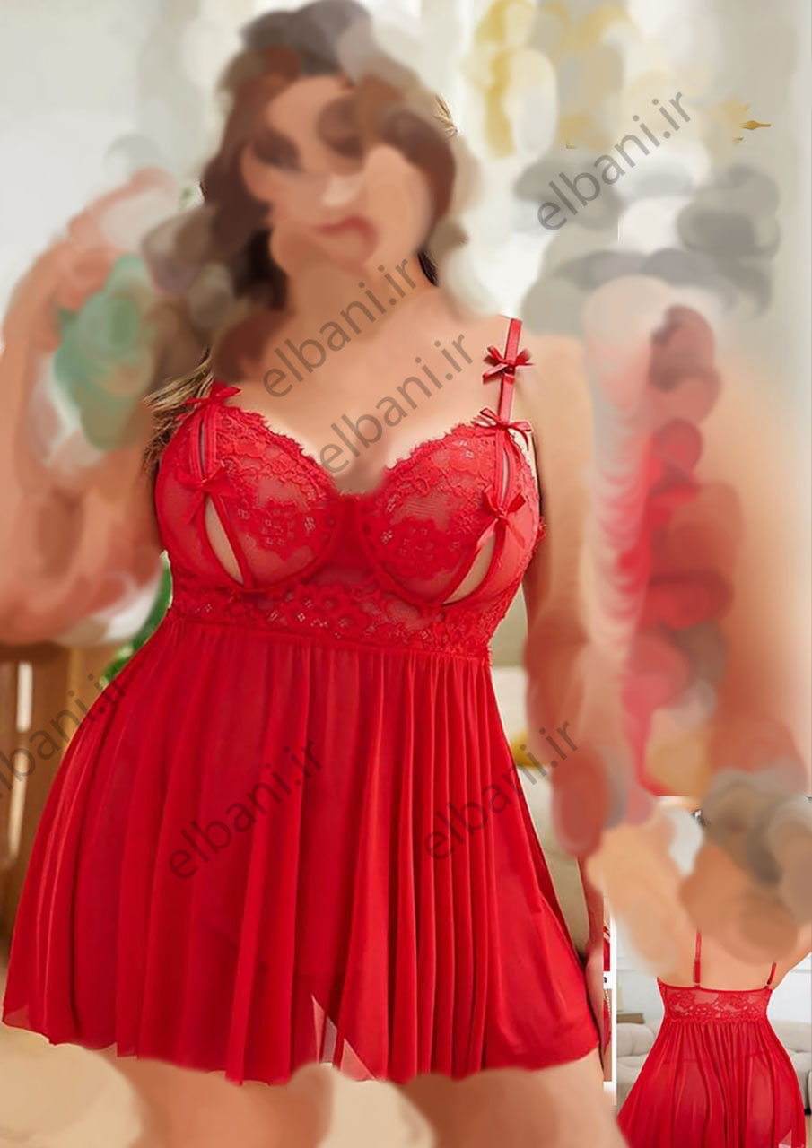 لباس خواب فانتزی آی تن فنردار کد 4042 با شورت - Sleepwear-ITAN