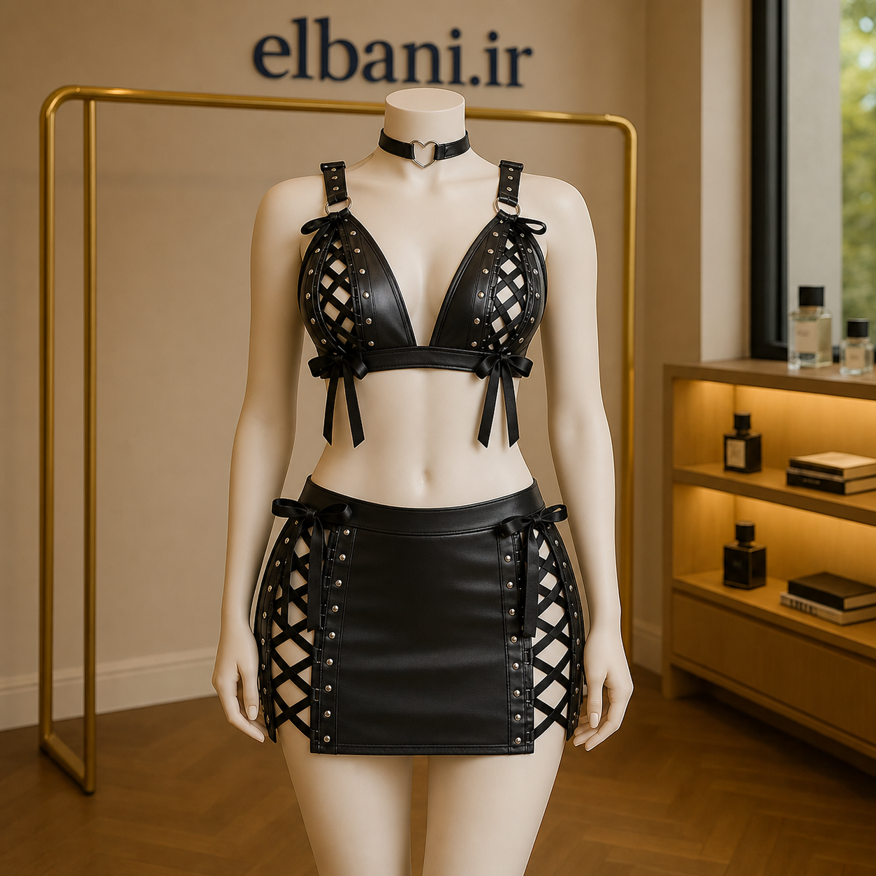 ست فانتزی دیسکویی طرح چرم کد 3009