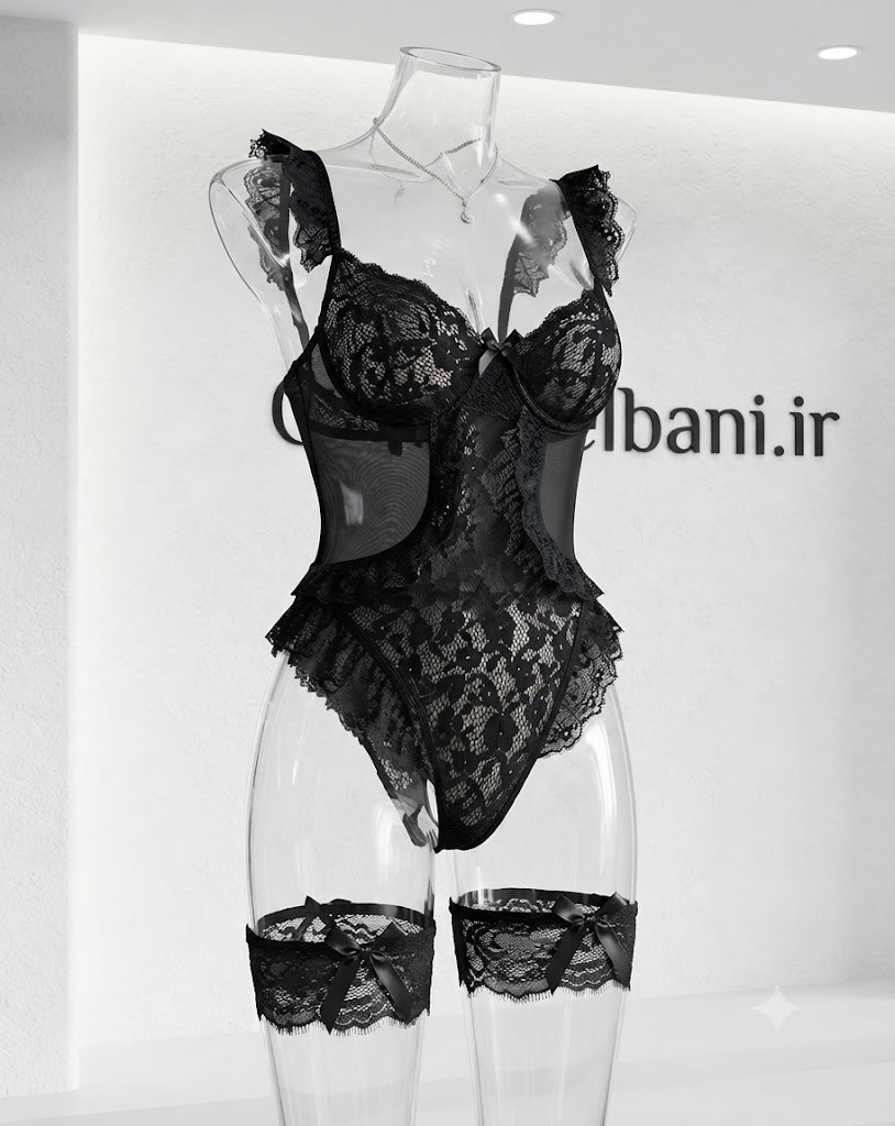 بادی فانتزی فنردار ( لباس خواب) 2045 مشکی