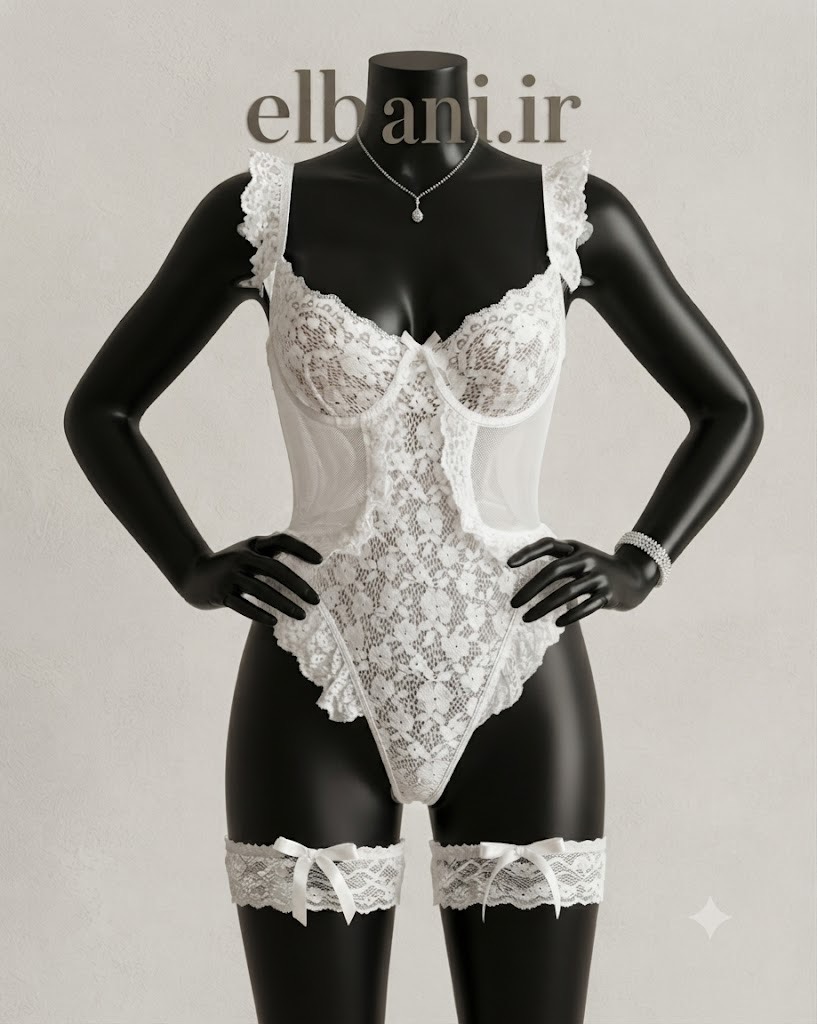 بادی فانتزی فنردار ( لباس خواب) 2045 سفید