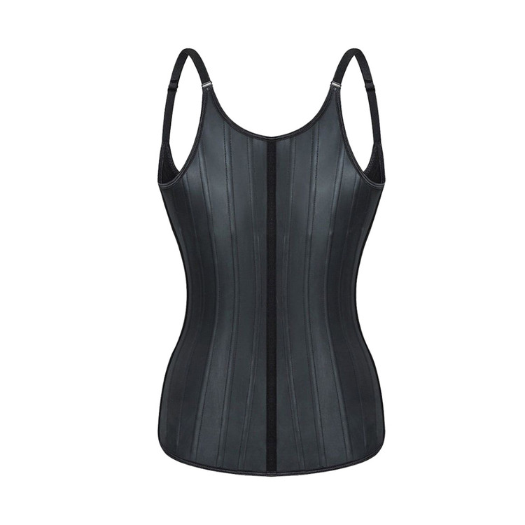 گن لاغری ساعت شنی تاپی 25 فنره 6 قزنه مشکی-ANNCHERY-Hourglass-shaped waist trainer