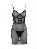 Sleepwear لباس خواب توری زنبوری مشکی