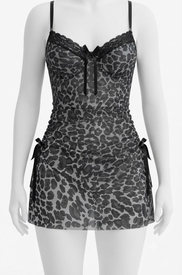 Sleepwearلباس خواب زنانه پلنگی 5260