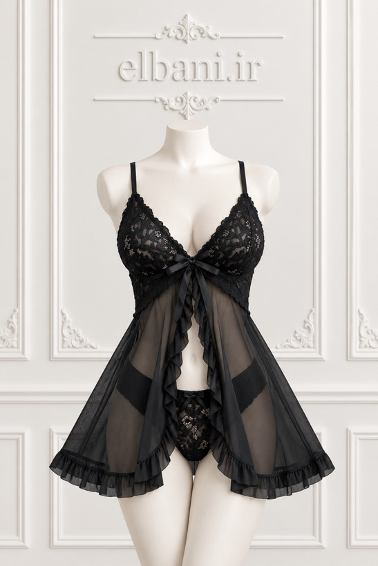 Sleepwearلباس خواب فانتزی عروسکی 1250 مشکی